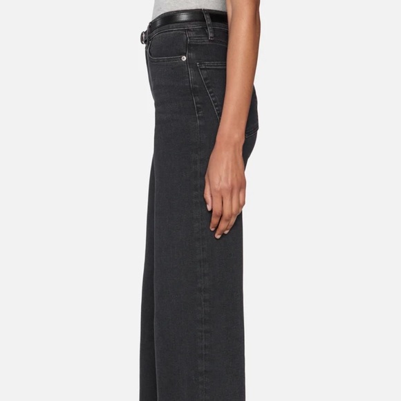 Frame Le Slim Palazzo Wide-Leg Black Jeans Size 28 - Picture 2 of 14